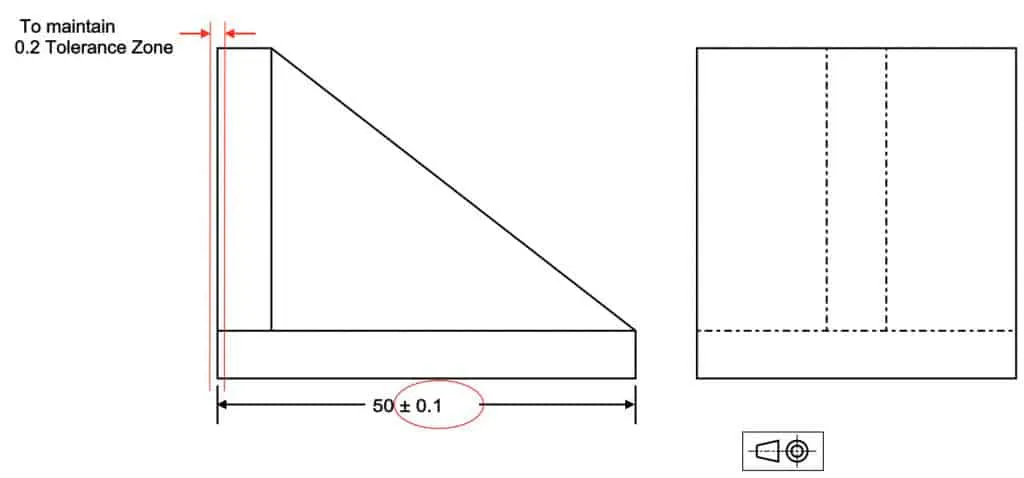 Ensuring perpendicular/flat surfaces without GD&T symbol