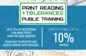 Print Reading and Tolerances Public Training | GD&T Basics