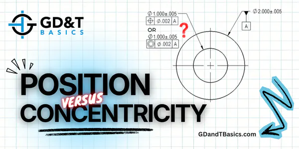 GD&T position vs ASME concentricity comparison