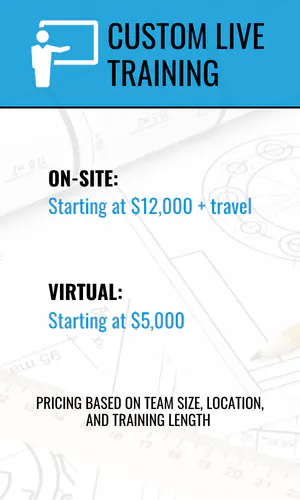 Custom Live Training Prices